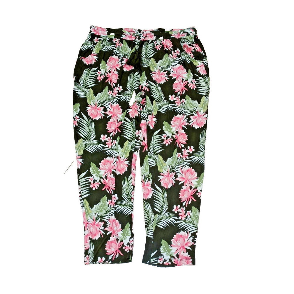 Very Trousers Women 18 Multicolour Floral Print Casual J3